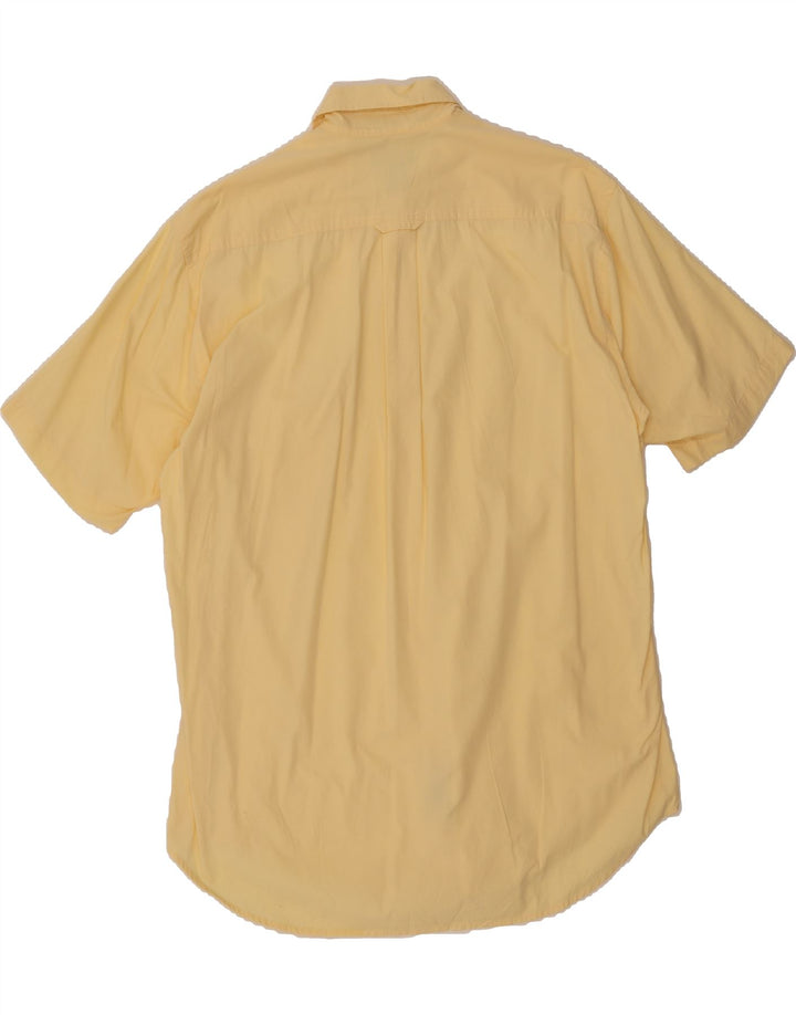 GANT Mens Regular Fit Short Sleeve Shirt Medium Yellow Cotton Vintage Gant and Second-Hand Gant from Messina Hembry 