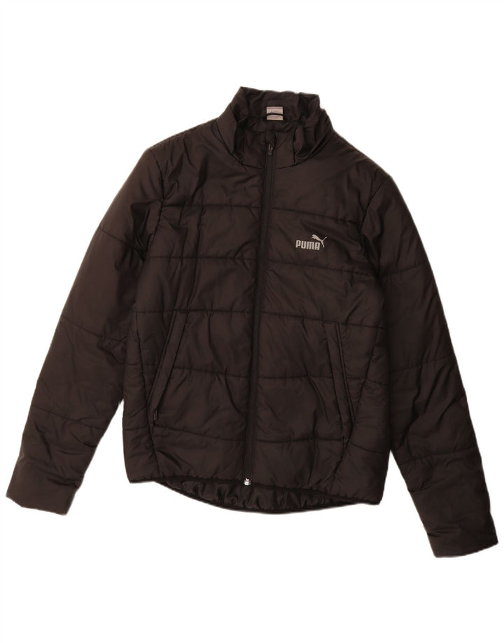 Puma Chłopięca ocieplana kurtka 15-16 lat Czarny Poliester