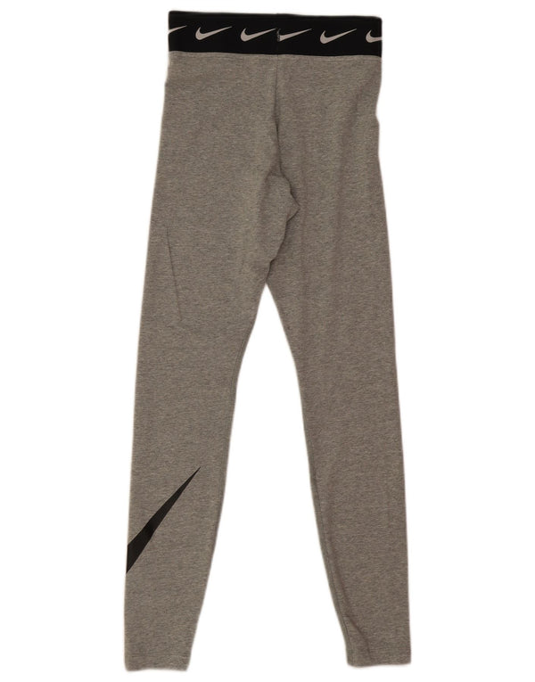 Damskie legginsy Nike Graphic UK 4 XS, szara bawełna