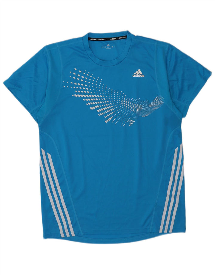 Adidas Męska koszulka Top Medium Blue Spotted Poliester