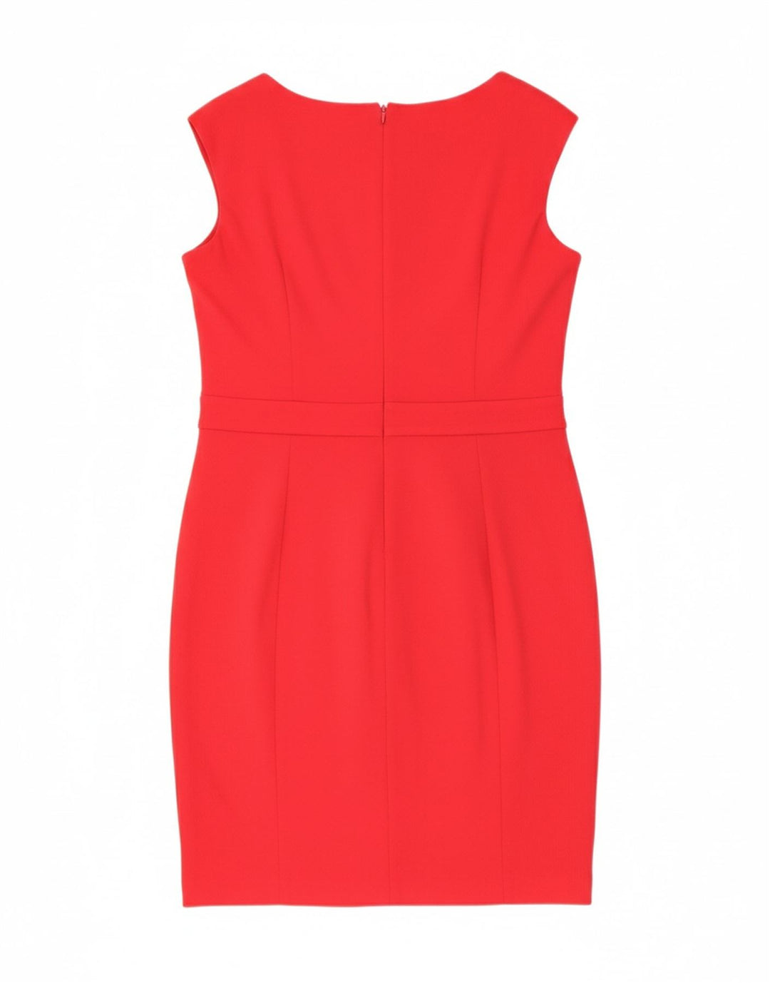 CALVIN KLEIN Womens Sleeveless Sheath Dress US 12 Large Red