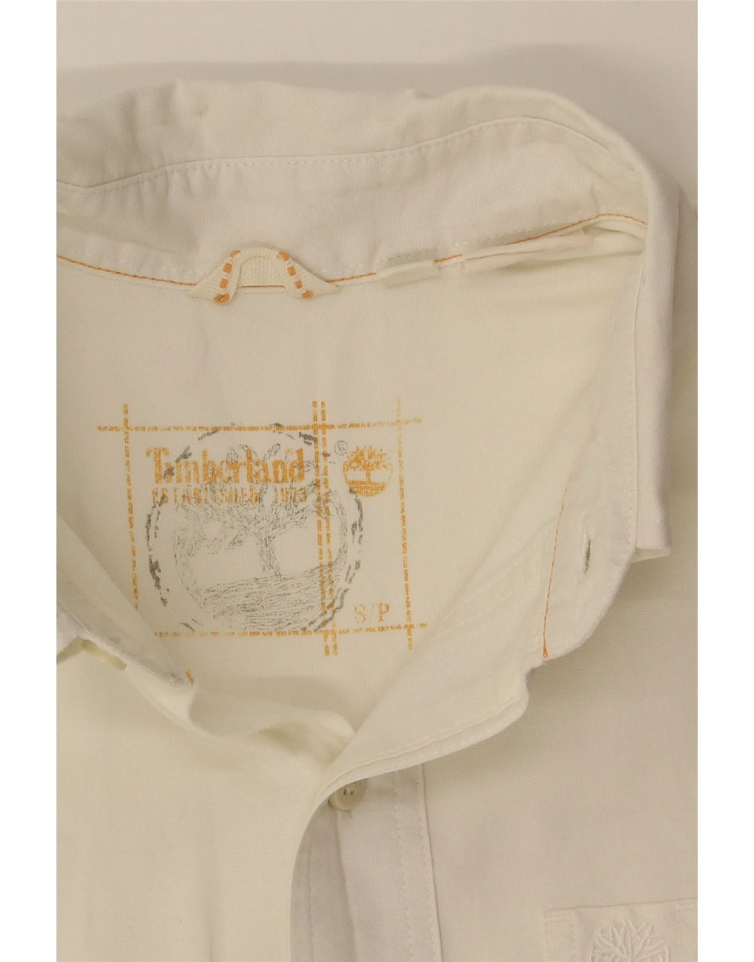 Męska koszula z krótkim rękawem Timberland, średnia biel