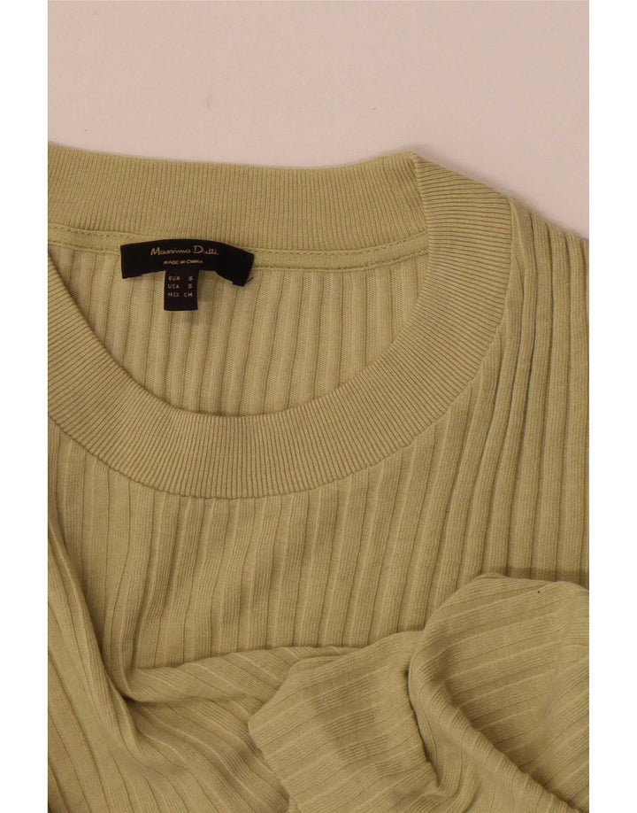 Damski top Massimo Dutti z długim rękawem, UK 8, mały khaki