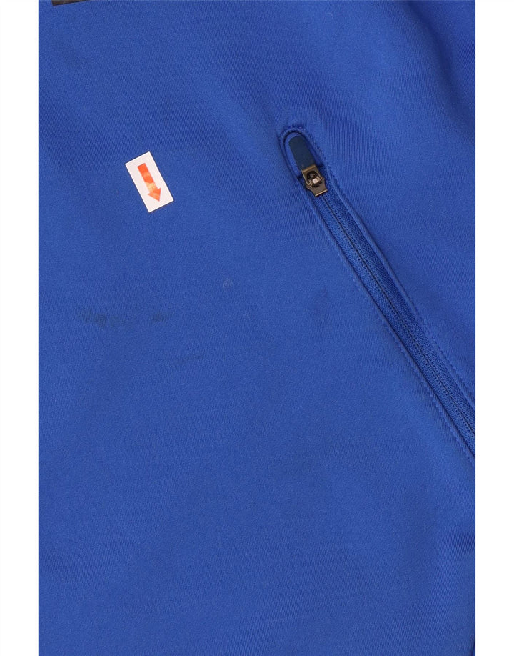 Chłopięcy sweter z kapturem NIKE Dri Fit z grafiką, 8-9 lat, mały, niebieski poliester