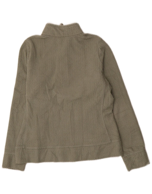 Damski sweter Marks & Spencer z zamkiem błyskawicznym, UK 12, średni khaki