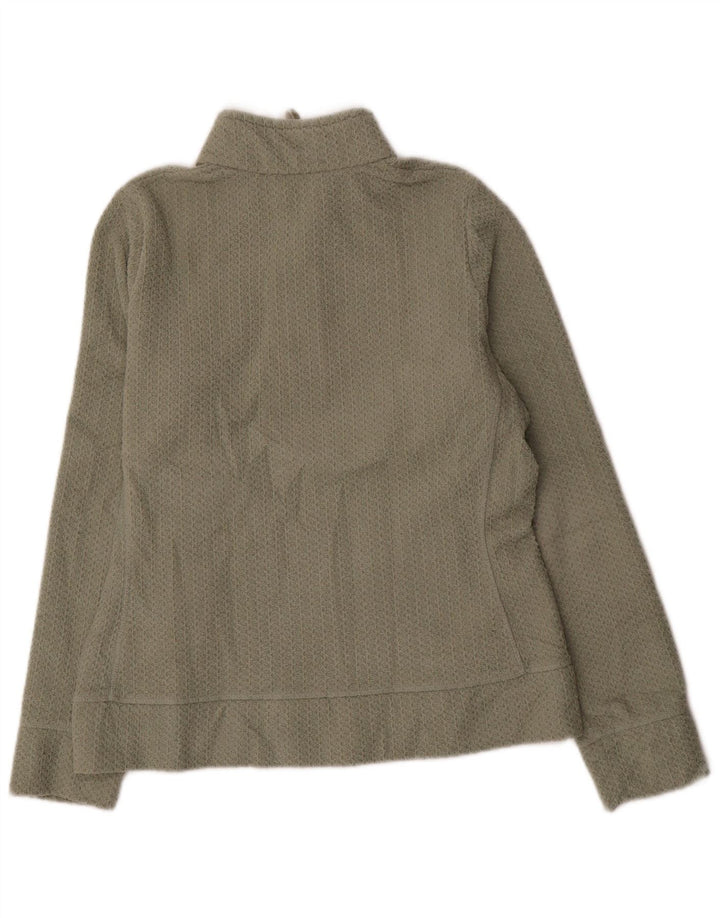 Damski sweter Marks & Spencer z zamkiem błyskawicznym, UK 12, średni khaki