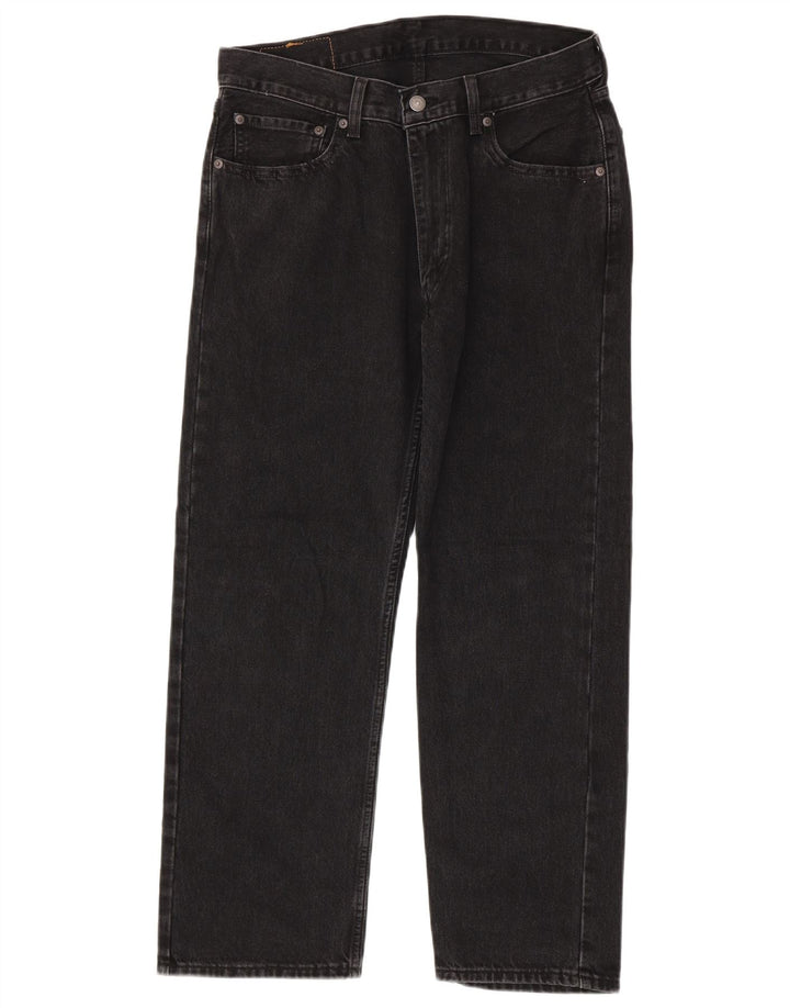 Męskie dżinsy Levi's 555 Straight W32 L30 Czarna bawełna
