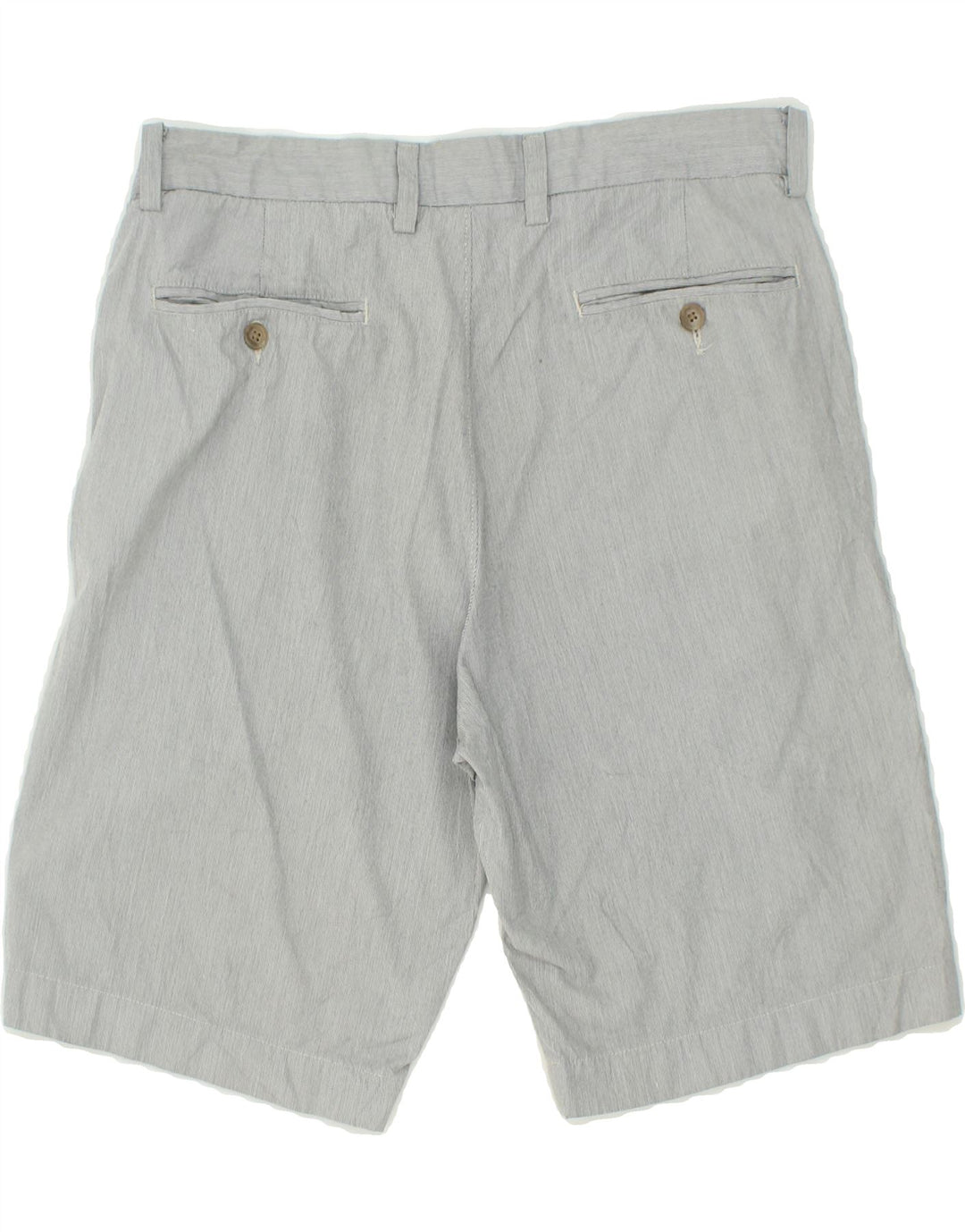 J. CREW Mens Chino Shorts W31 Medium  Grey Pinstripe Cotton Vintage J. Crew and Second-Hand J. Crew from Messina Hembry 