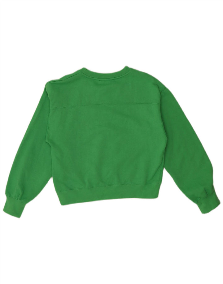 Damska bluza Zara Crop Sweter UK 10 Small Green Poliester