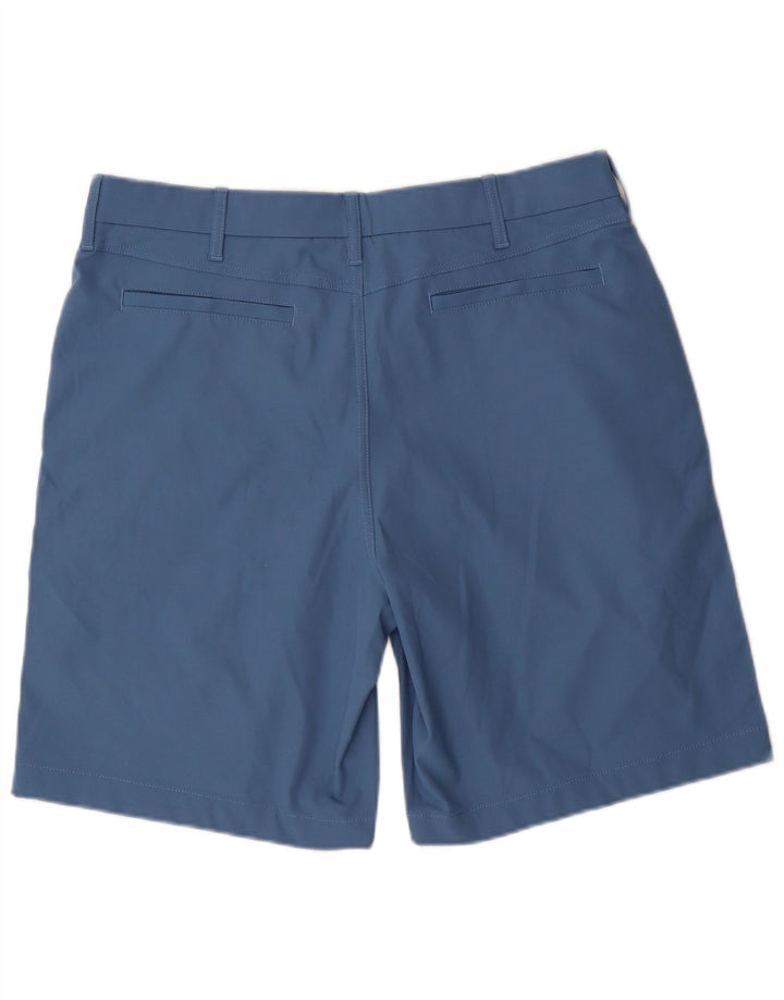 Męskie spodenki Chino LANDS END W34, duże, niebieskie, poliestrowe