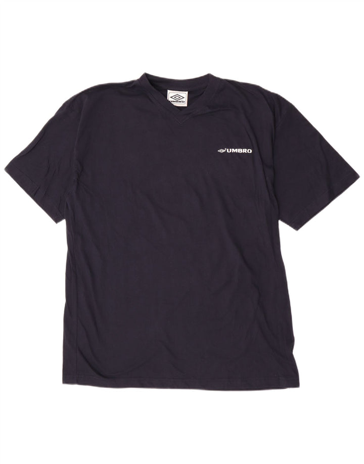 T-shirt męski Umbro, duży, granatowy, bawełniany