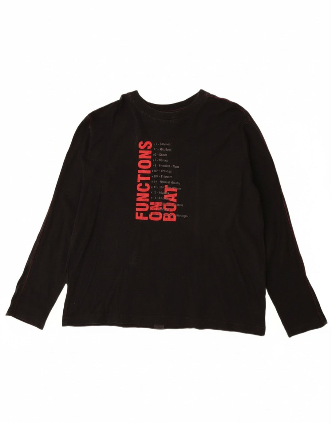 Męski top z grafiką Murphy & Nye z długim rękawem, 2XL, czarny, bawełniany