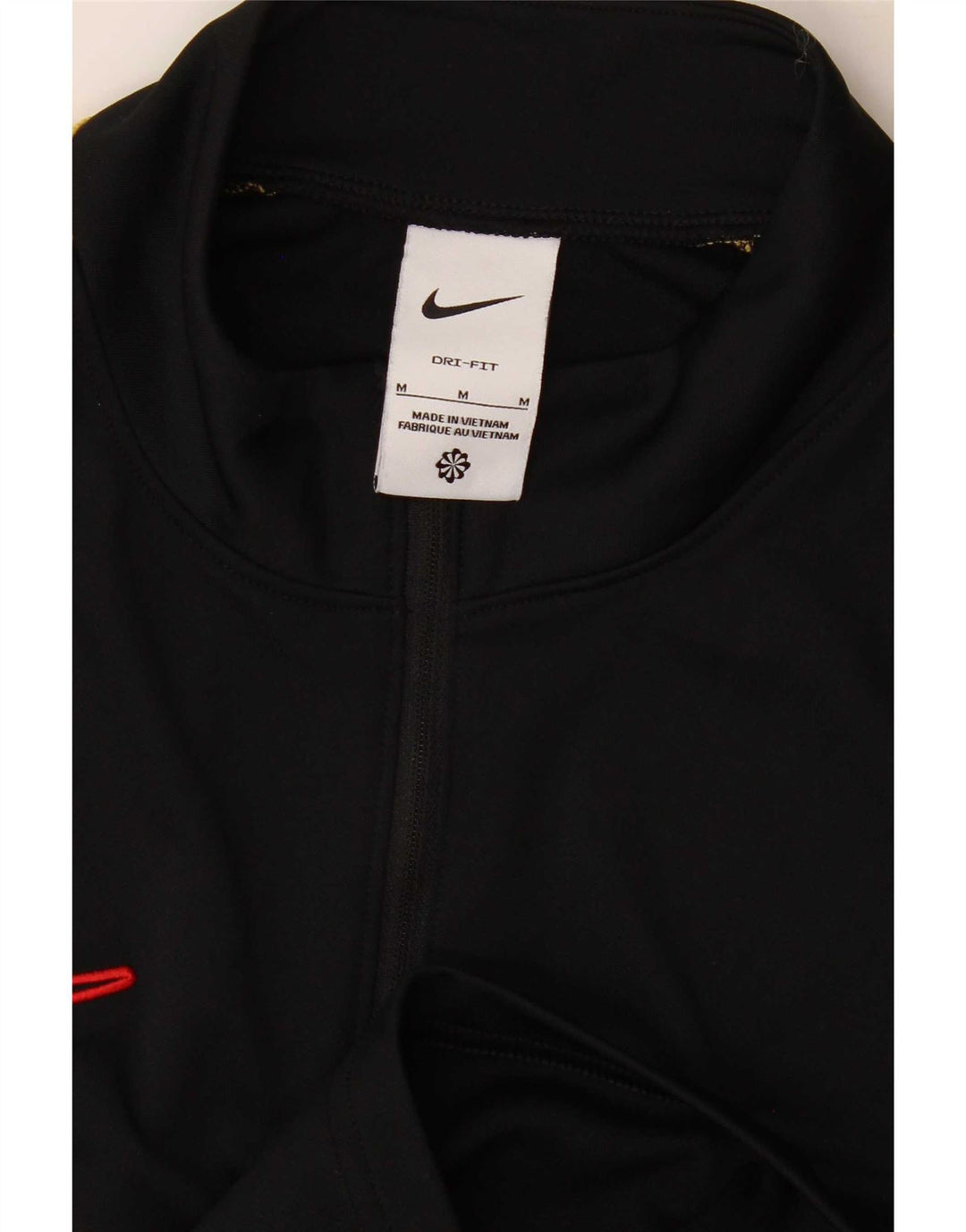 Męski dres Nike Dri Fit z zamkiem błyskawicznym na szyi i średnim czarnym kolorem