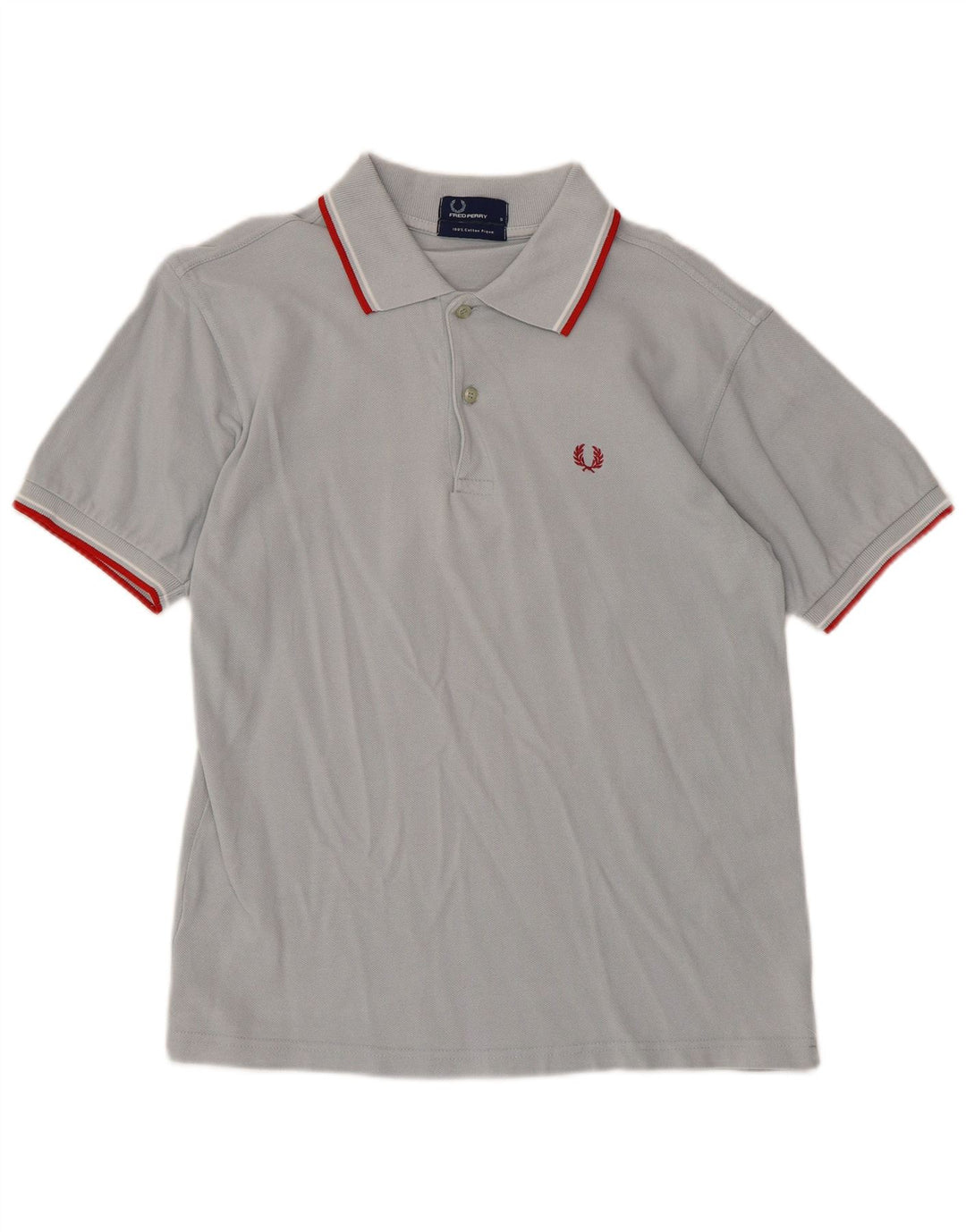 Męska koszulka polo Fred Perry, mała, szara, bawełniana