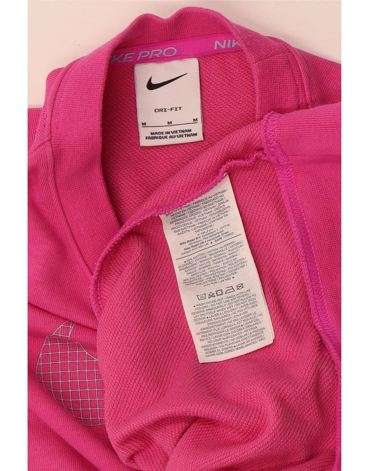 Damska bluza dresowa Nike Graphic Oversize UK 14, średnia różowa bawełna