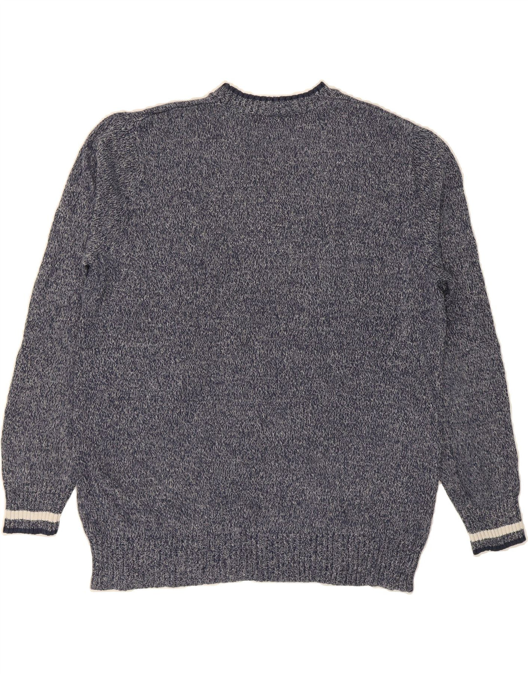 EDDIE BAUER Mens Tall Crew Neck Jumper Sweater Large Navy Blue Flecked Vintage Eddie Bauer and Second-Hand Eddie Bauer from Messina Hembry 