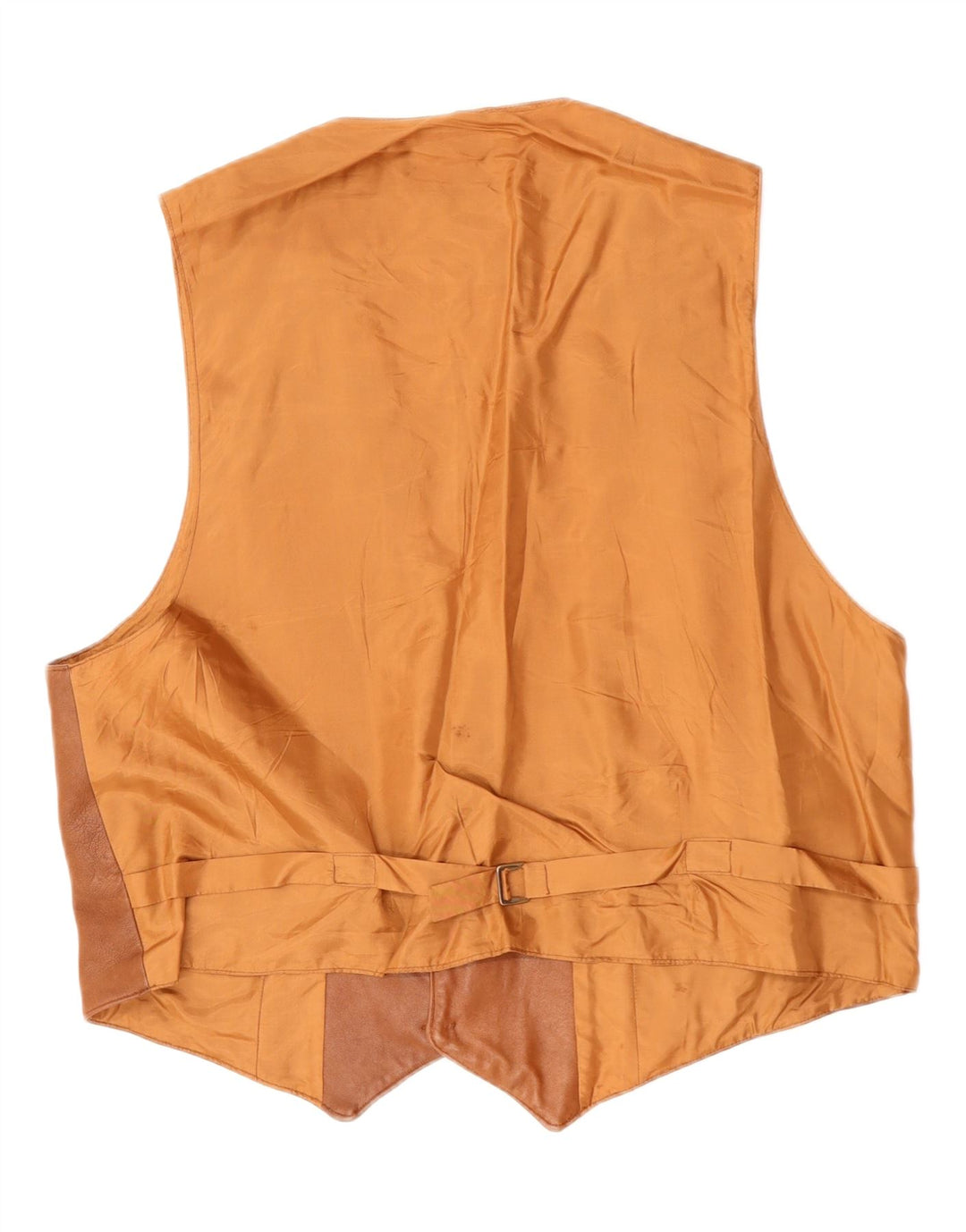 Męska kamizelka skórzana VINTAGE duża brązowa skóra