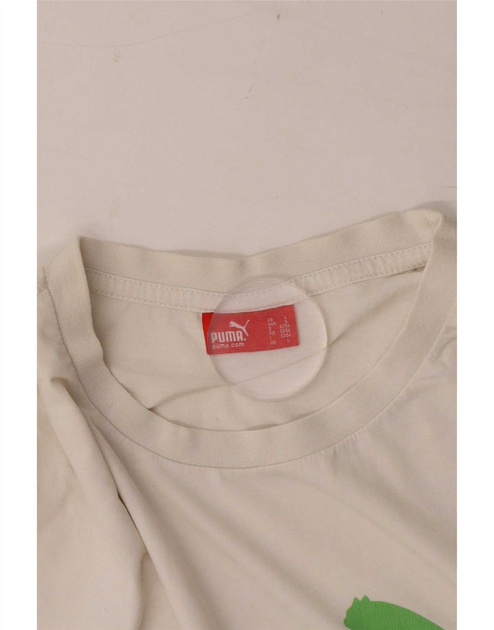 Męski T-shirt Puma z grafiką, duży, biały