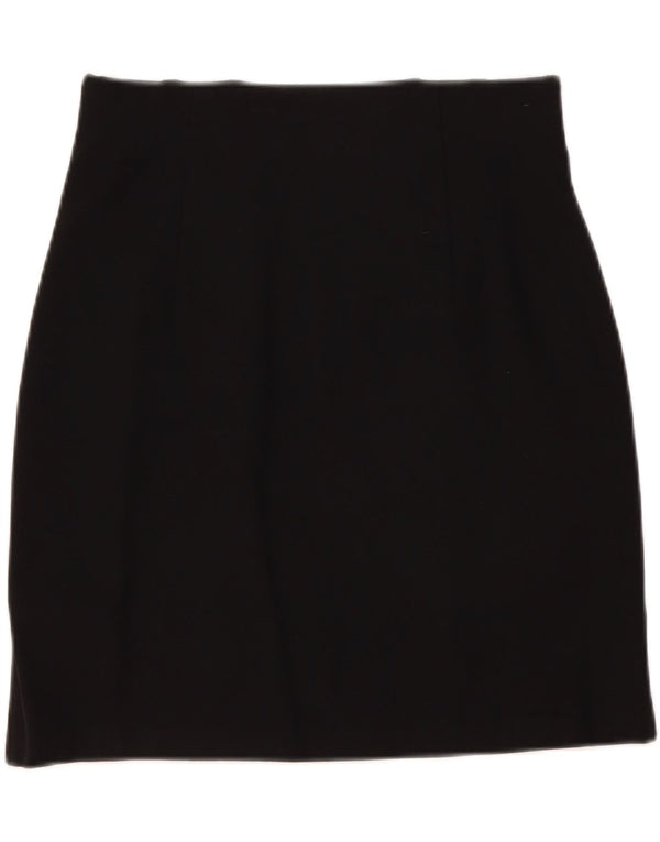 Marks & Spencer Damska spódnica mini UK 12 Medium W30 Czarna wiskoza