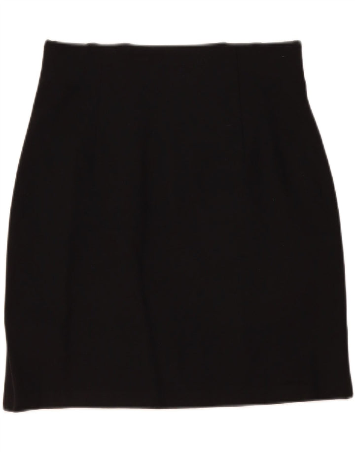 Marks & Spencer Damska spódnica mini UK 12 Medium W30 Czarna wiskoza