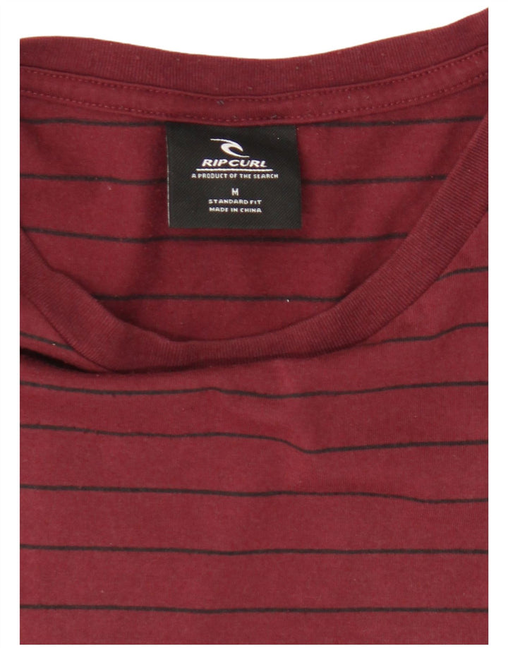 T-shirt męski Rip Curl, średni, bordowy pasek