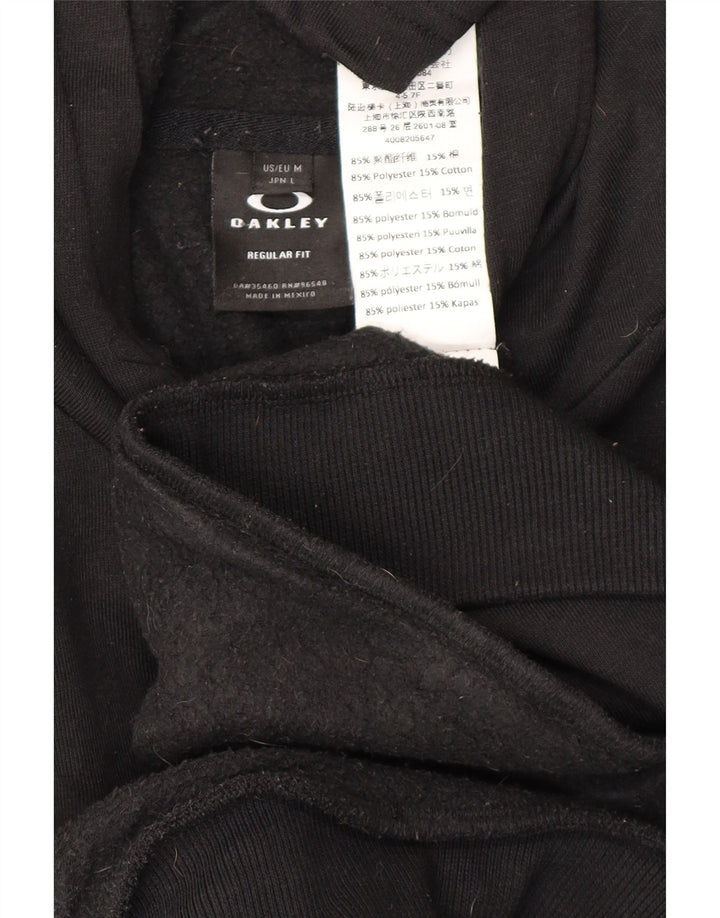 Męski sweter z kapturem OAKLEY o regularnym kroju, średni czarny poliester