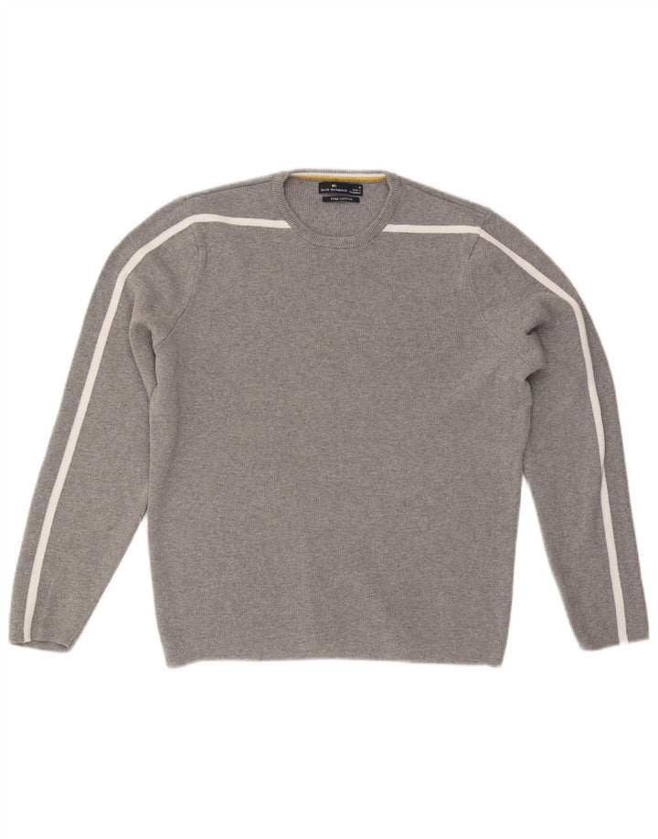 Sweter damski Marks & Spencer z okrągłym dekoltem, UK 14, średni szary
