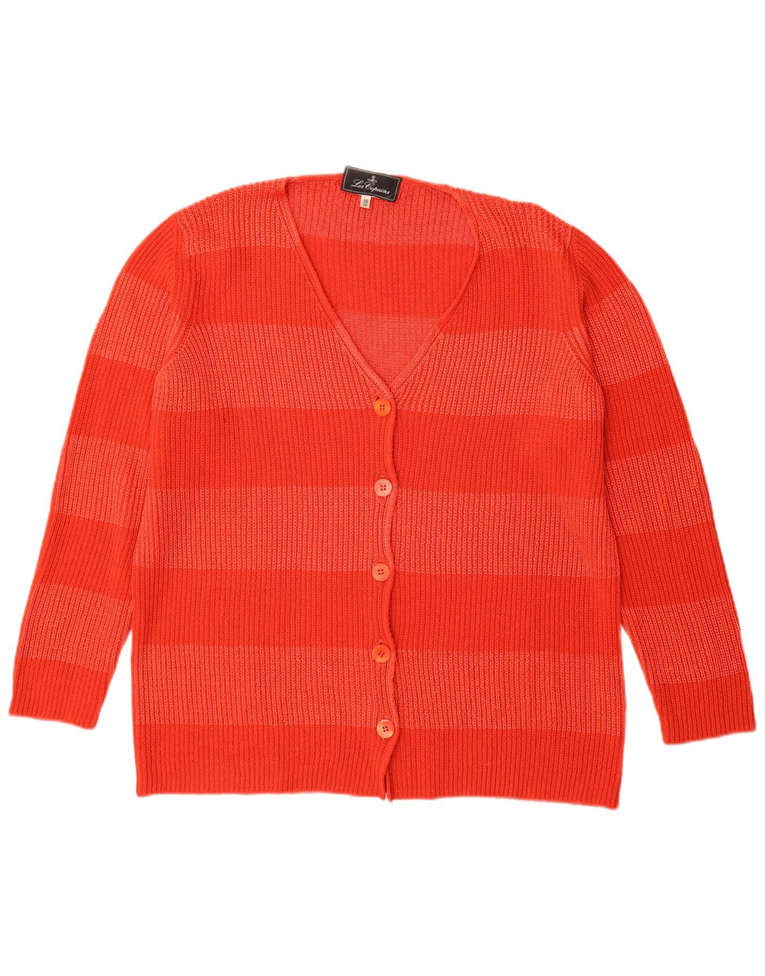 Damski sweter o przedłużonym kroju Les Copains IT 46 w duże czerwone paski