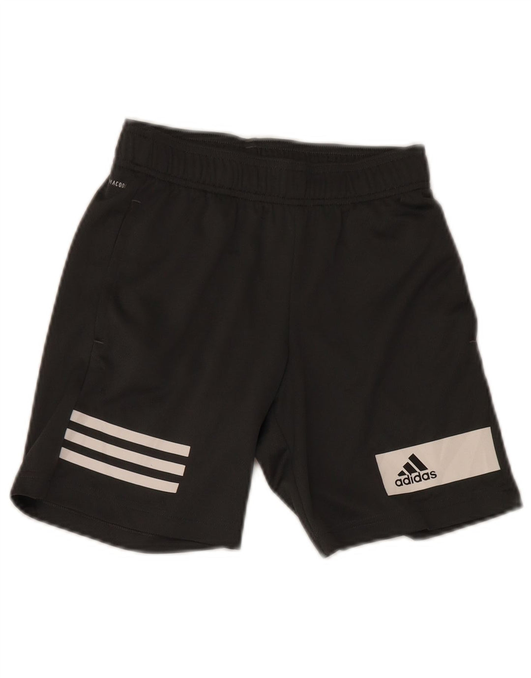 Chłopięce spodenki sportowe Adidas Climacool 9-10 lat Szary poliester z blokami kolorów