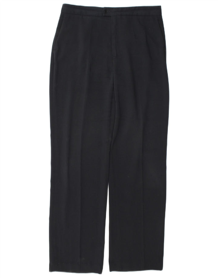 Damskie proste spodnie garniturowe Zara EU 40 Medium W30 L31 Granatowy poliester