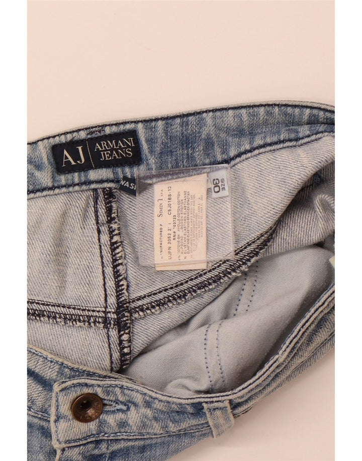 Damskie jeansy Bootcut ARMANI W30 L31 Niebieskie, bawełniane