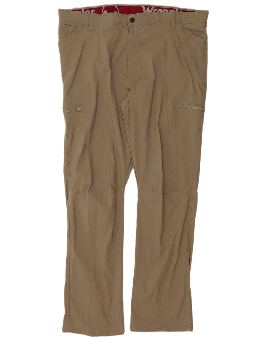 Męskie proste spodnie cargo WRANGLER W40 L32 Khaki Nylon