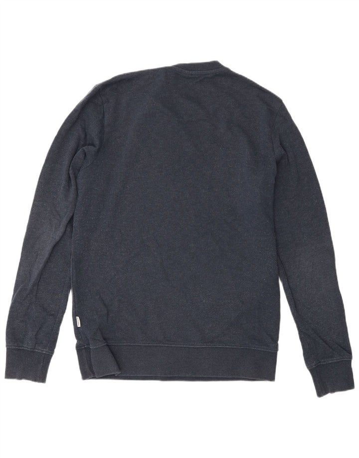 Męska bluza z grafiką Jack & Jones, mała, granatowa, bawełniana