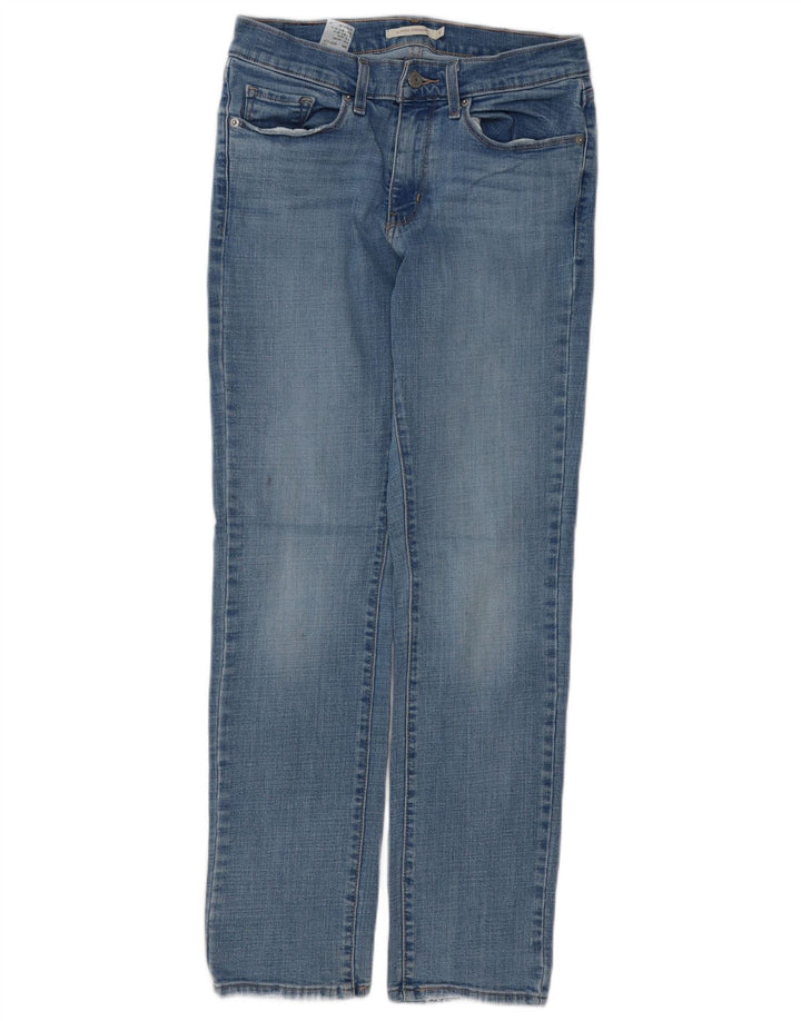 Damskie klasyczne proste dżinsy LEVI'S US 4 małe W27 L30 niebieska bawełna