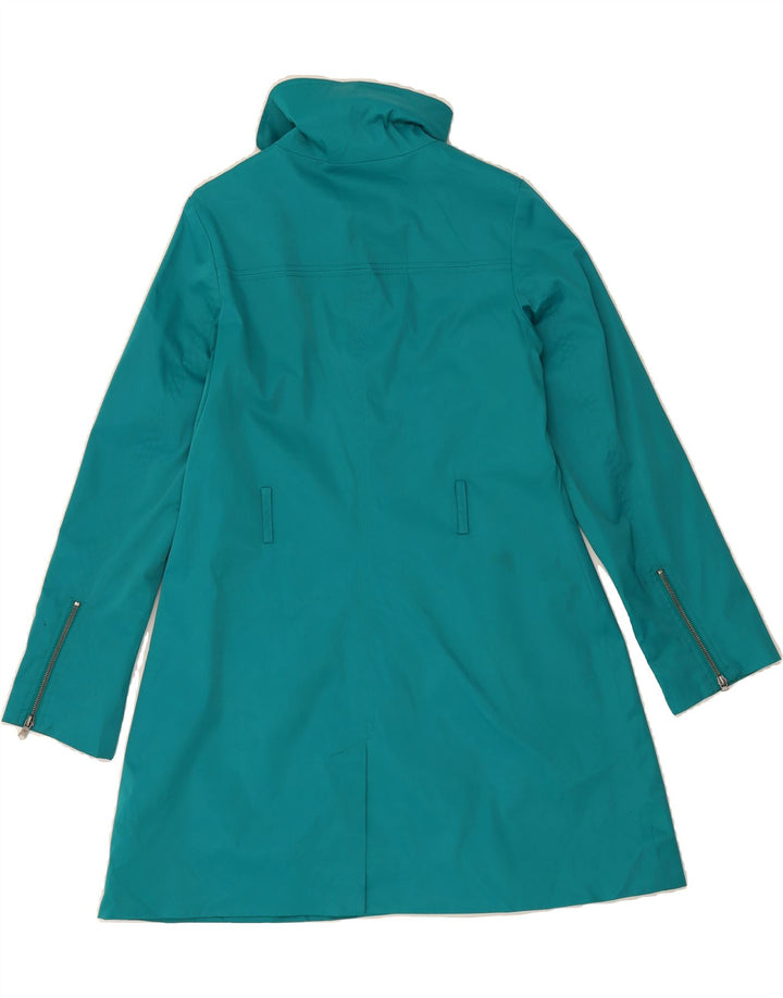 MOSSIMO Womens Raincoat UK 14 Medium Turquoise Cotton Vintage Mossimo and Second-Hand Mossimo from Messina Hembry 
