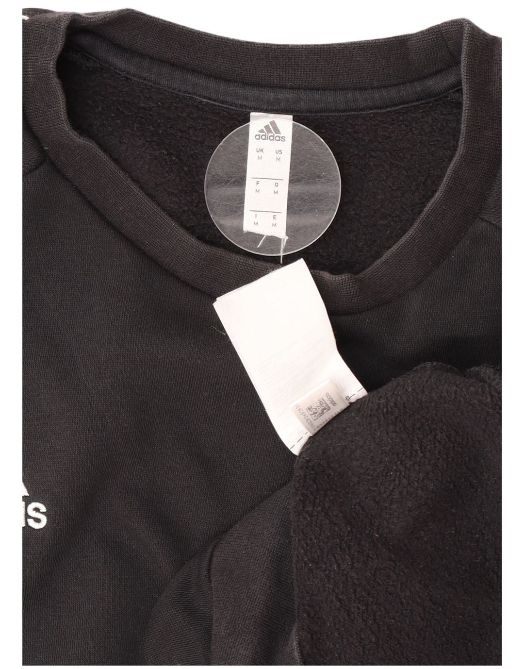 Adidas Męska Bluza Sweter Średni Czarny Bawełna