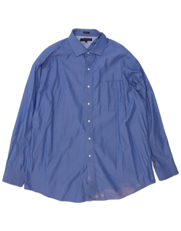 Koszula męska Tommy Hilfiger o regularnym kroju, rozmiar 17 1/2 XL, niebieska bawełna