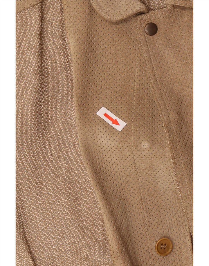 Męska kurtka bomberka Breco IT 50 Large Brown Linen