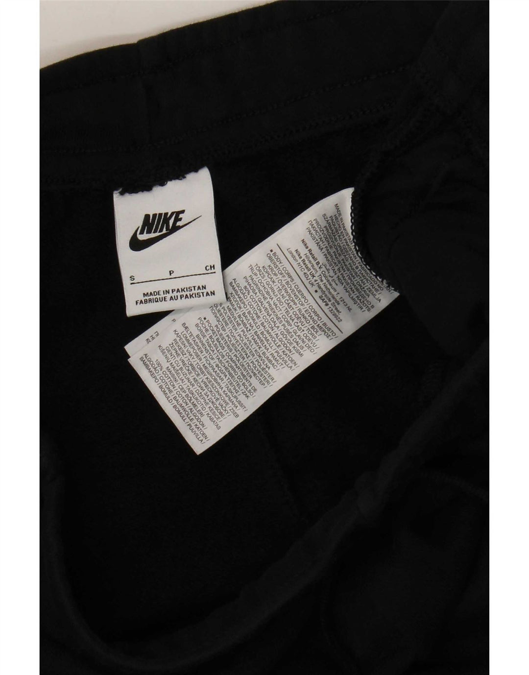 Męskie spodnie dresowe Nike, małe, czarne, bawełniane