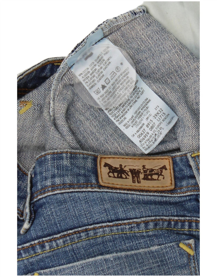 Damskie proste dżinsy Levi's W29 L32 Niebieskie bawełniane