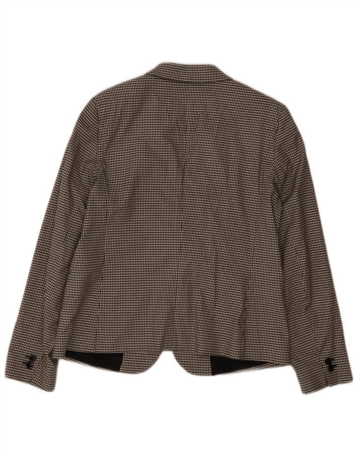 Damska marynarka Massimo Dutti zapinana na 2 guziki EU 44 XL, czarna pepitka