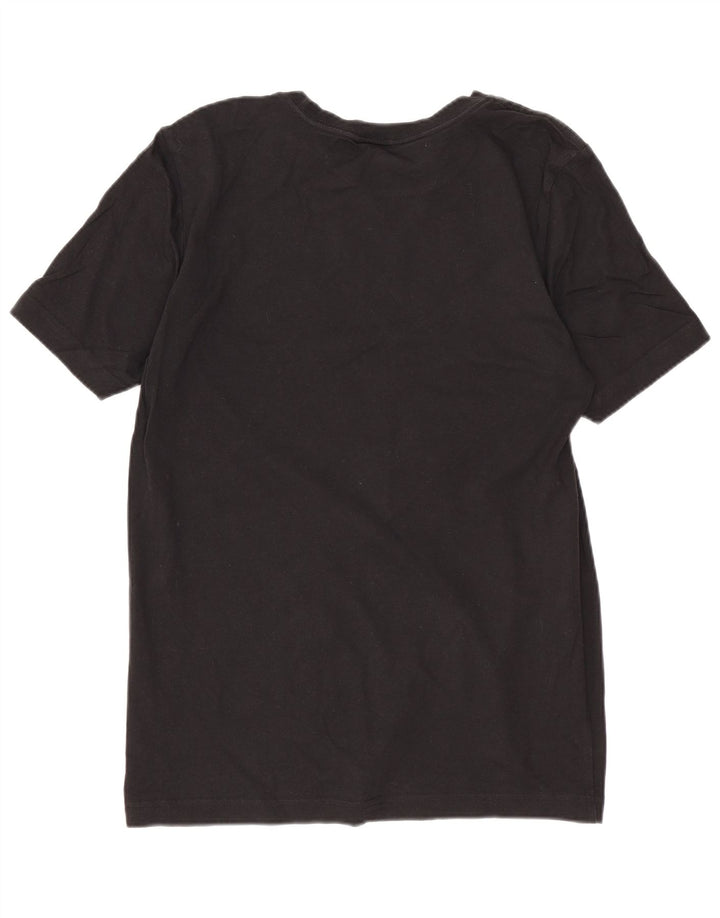 Chłopięca koszulka z grafiką Adidas, 13-14 lat, czarna bawełna