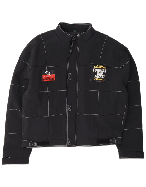 Męska kurtka wyścigowa Parmalat Formula One Graphic UK 42 XL w granatową kratkę