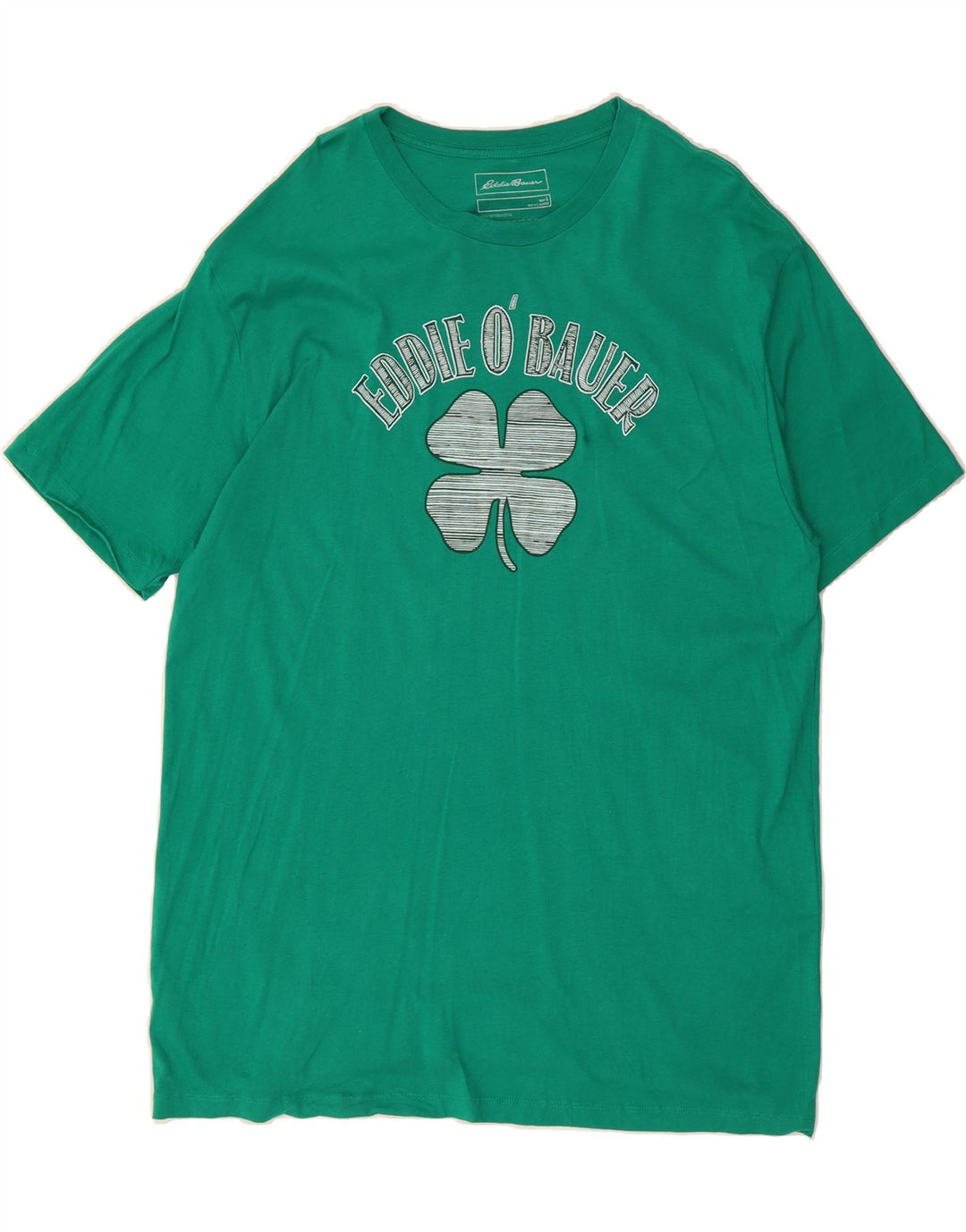EDDIE BAUER Mens Graphic T-Shirt Top Large Green Cotton Vintage Eddie Bauer and Second-Hand Eddie Bauer from Messina Hembry 