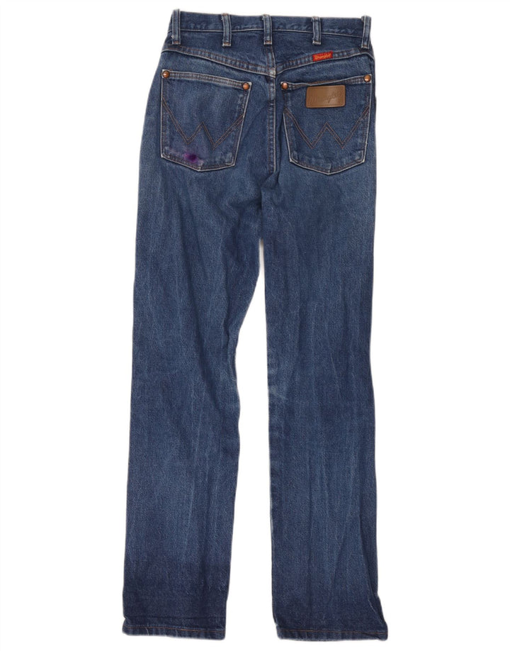Damskie proste dżinsy Wrangler US 5 małe W26 L30 niebieskie bawełniane