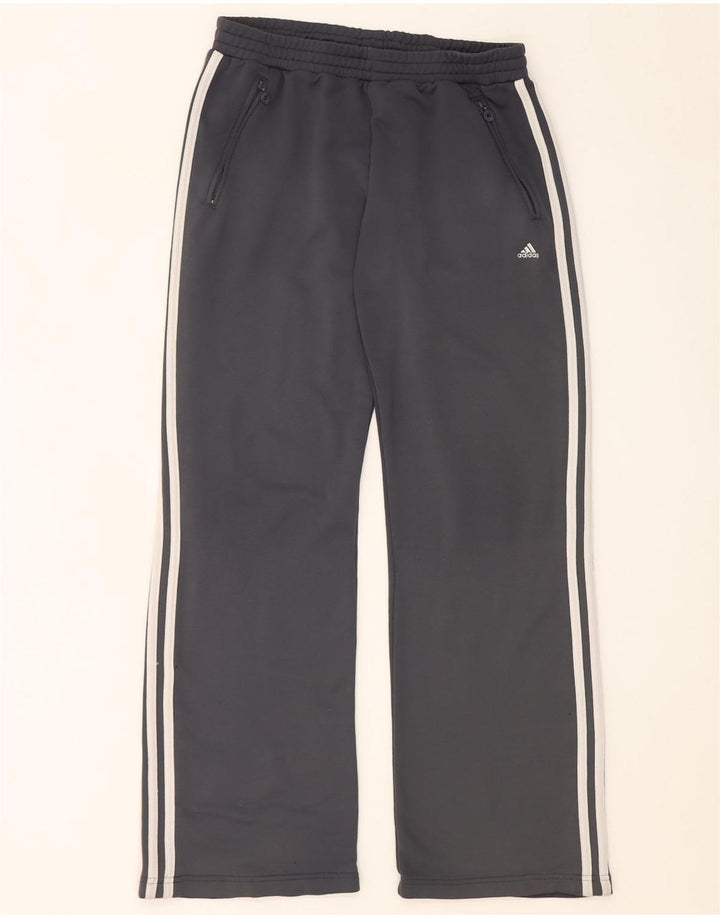 Damskie spodnie dresowe Adidas UK 16, duże, szare, poliestrowe