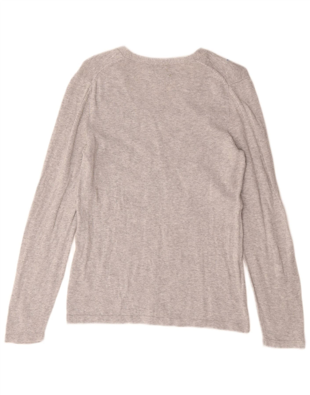Damski top Tommy Hilfiger z długim rękawem UK 12, średnioszary, bawełniany w cętki