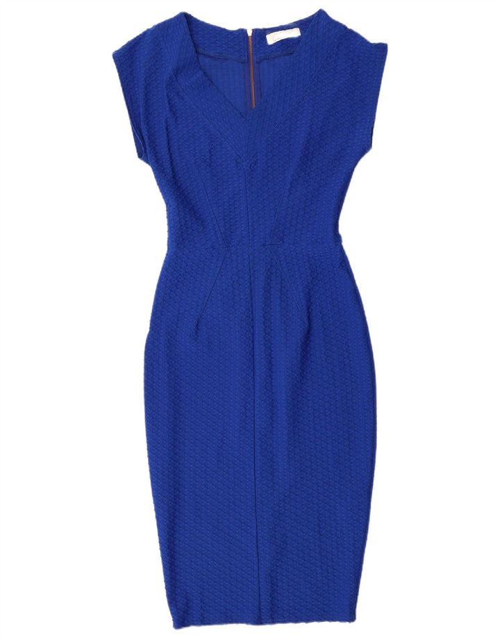 CLOSET Womens Bodycon Dress UK 10 Small  Blue Polyester