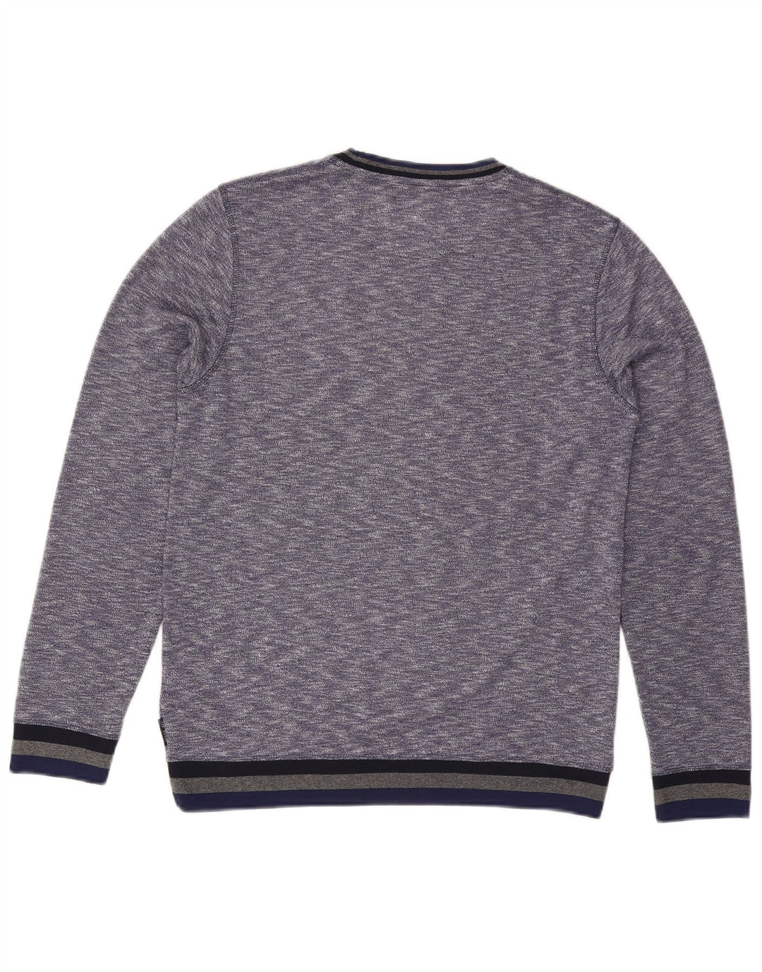 Męski sweter Ted Baker z okrągłym dekoltem, rozmiar 3, średni niebieski z plamkami