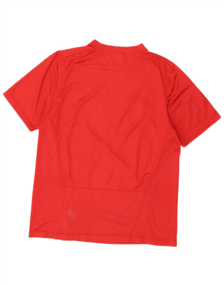 Męska koszulka Nike Dri Fit Top UK 39/41, średni czerwony poliester